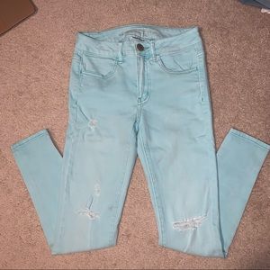 AEO Mint Mid-Rise Jegging Jeans